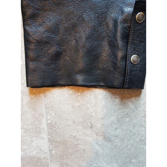 Harley Davidson Leather Chaps CA 03402 Black L - Picture 9 of 10